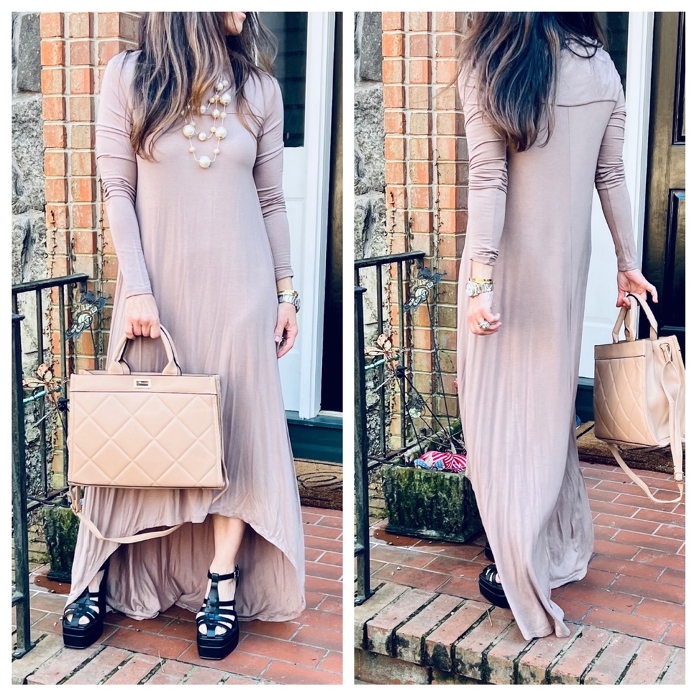 #35 Boho high low maxi dress
